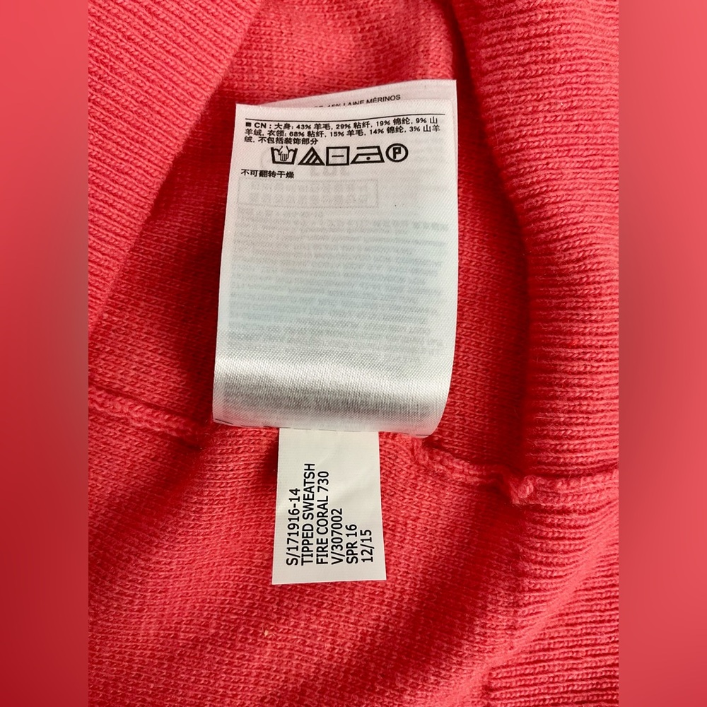 Banana Republic Women's Coral wool and cashmere Crew Neck Sweater - Picture 5 of 6